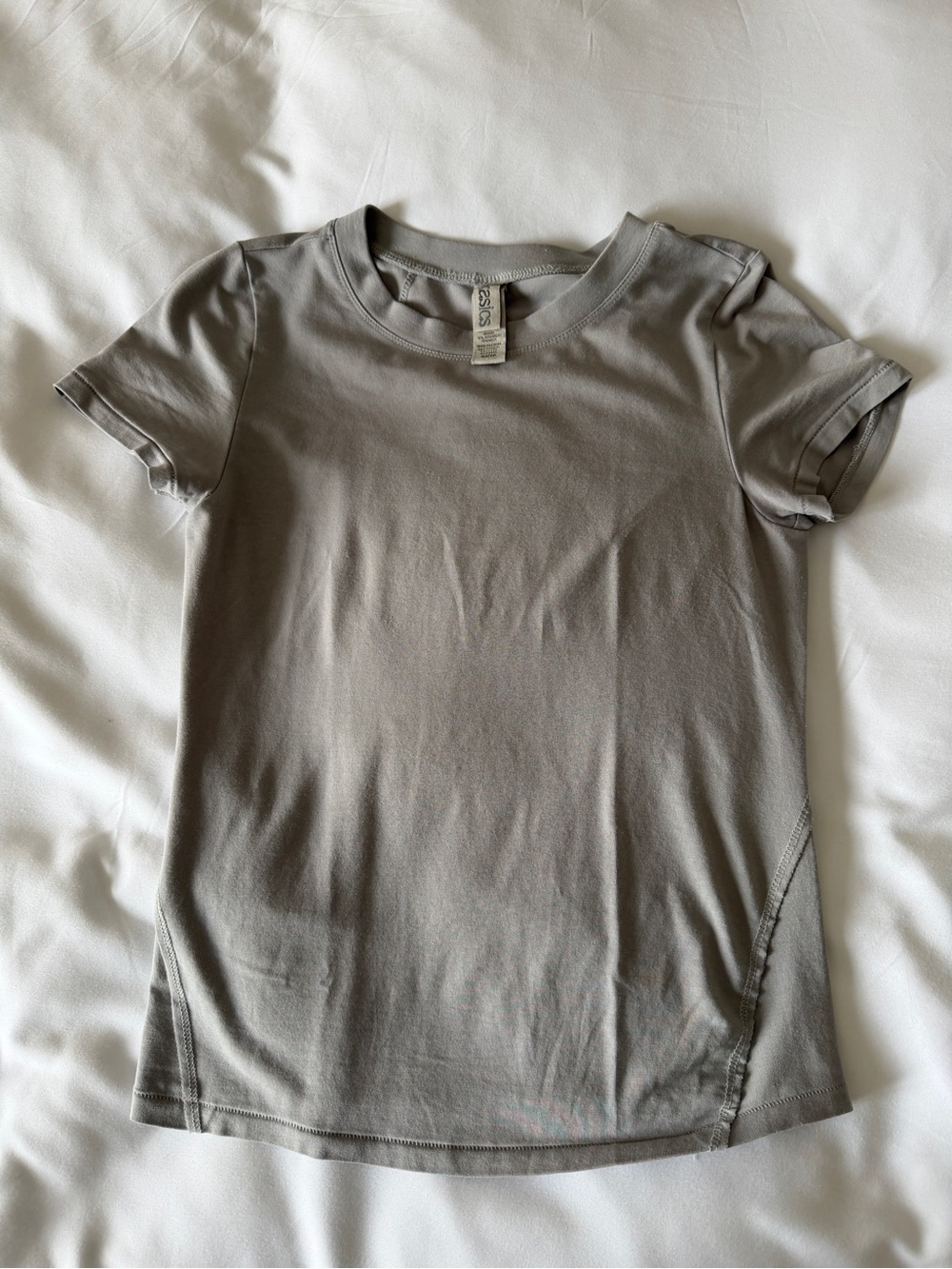 ASOS Women's Crew Neck Short Sleeve Tee in Light Gray